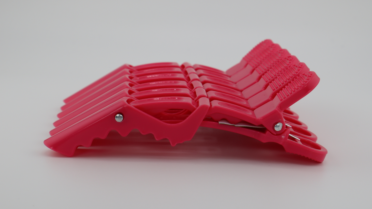 Crocodile Clips (Hot Pink)