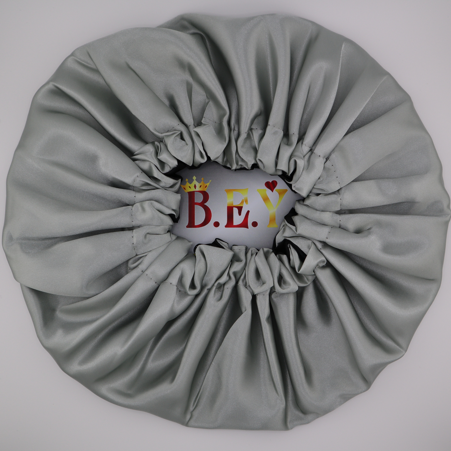Luxury Reversible Satin Bonnet (Black/Silver)