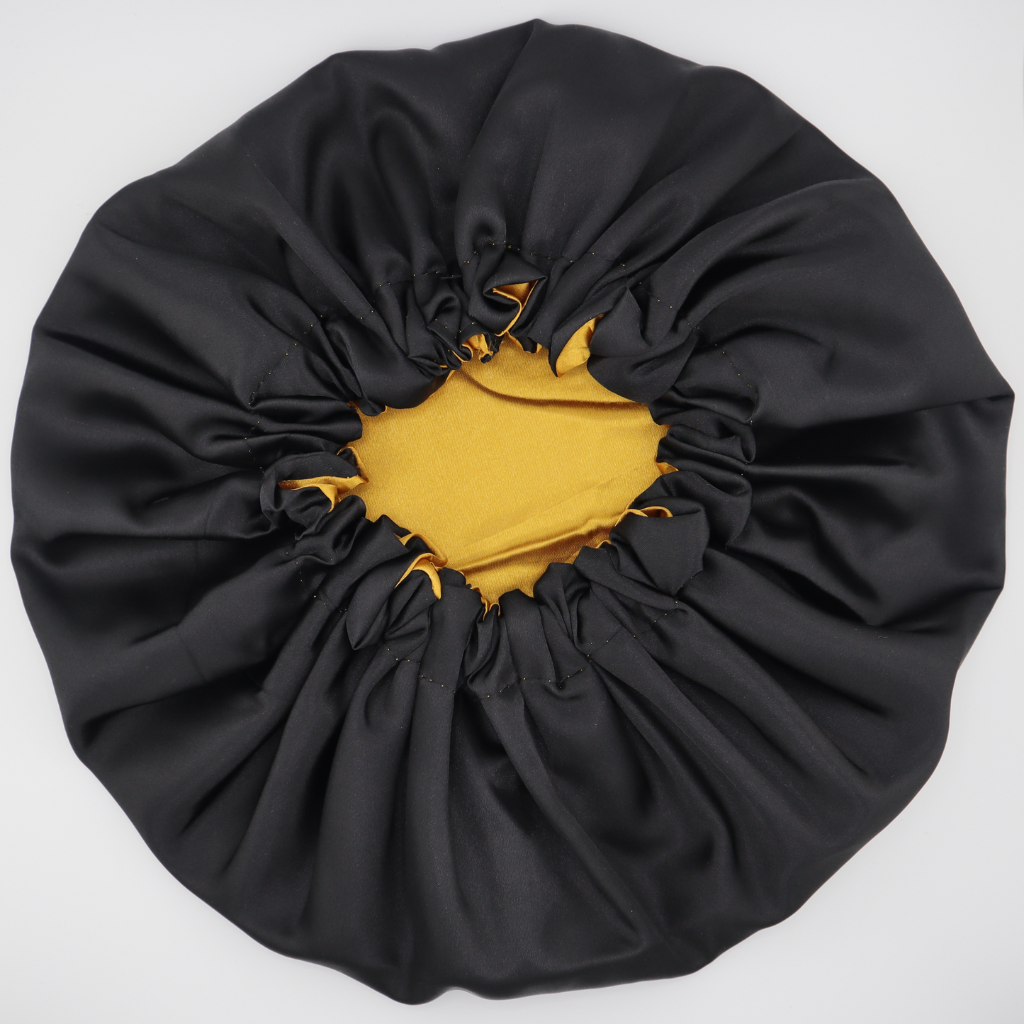 Luxury Reversible Satin Bonnet (Black/Gold)