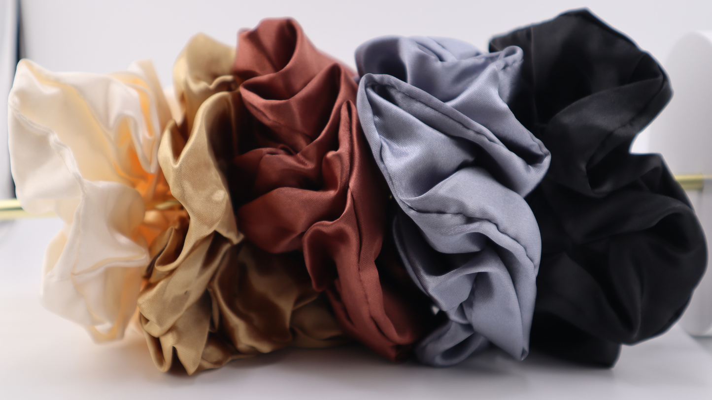 Large Satin Scrunchies