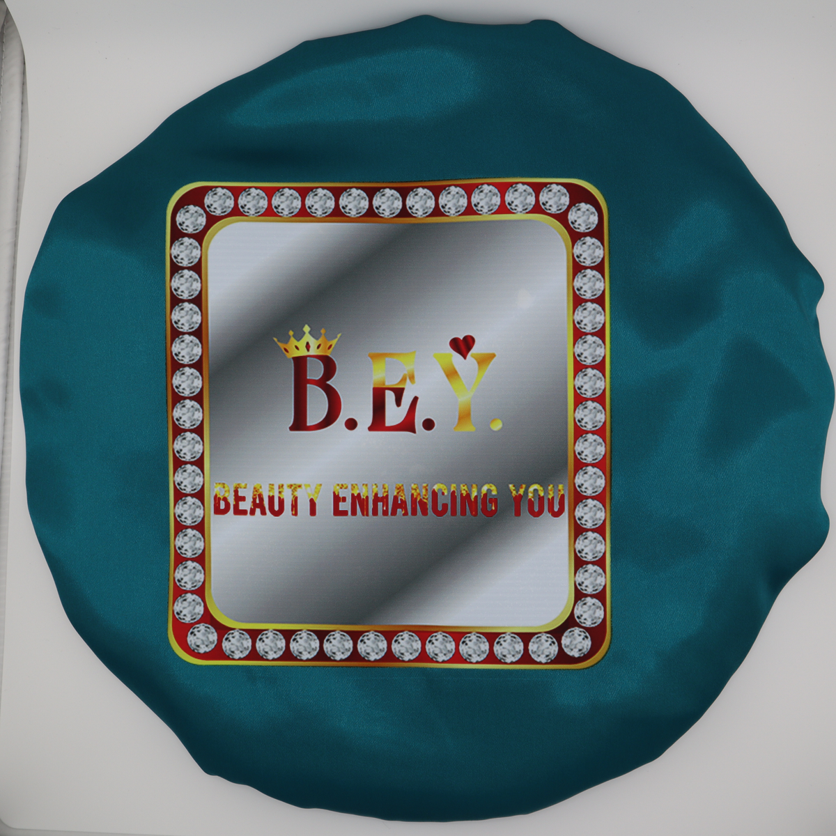 Signature Reversible Satin Bonnet - Dark Teal/Turquoise