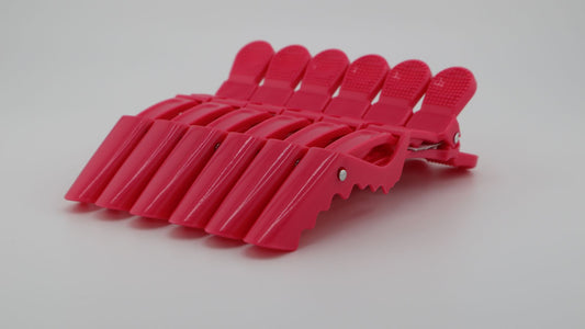 Crocodile Clips (Hot Pink)