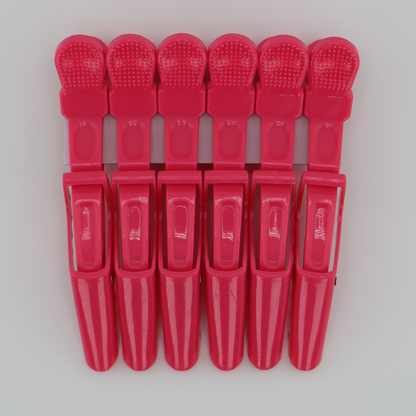Crocodile Clips (Hot Pink)