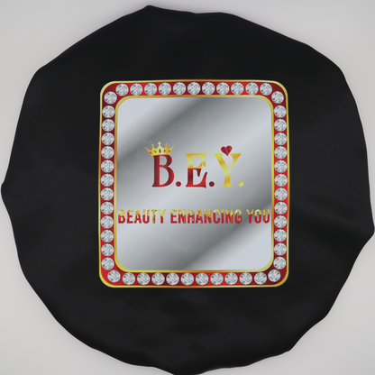 Luxury Reversible Satin Bonnet (Black/Gold)